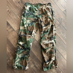 Vintage Y2K Nike Utility Camo Pants Adjustable Waist Ankle Cargo Military